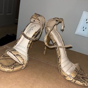 Snake skin heels